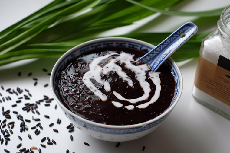 Bubur Pulut Hitam in Slow-cooker--Black Glutinous Rice Dessert Soup--黑糯米