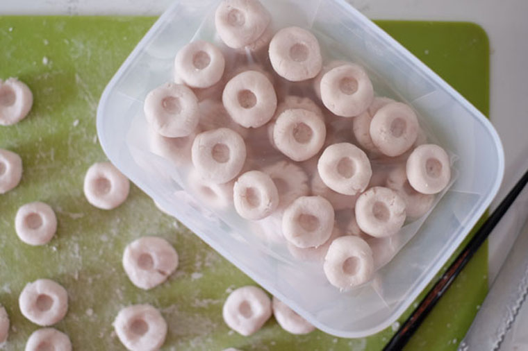 HAKKA YAM ABACUS SEEDS WITH VEGETABLES (SUEN POON CHI/ 算盘子)