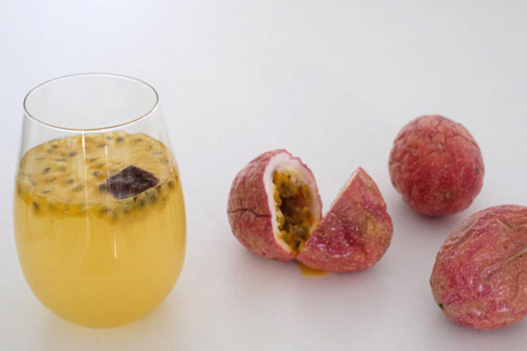 passion fruit & plum drink