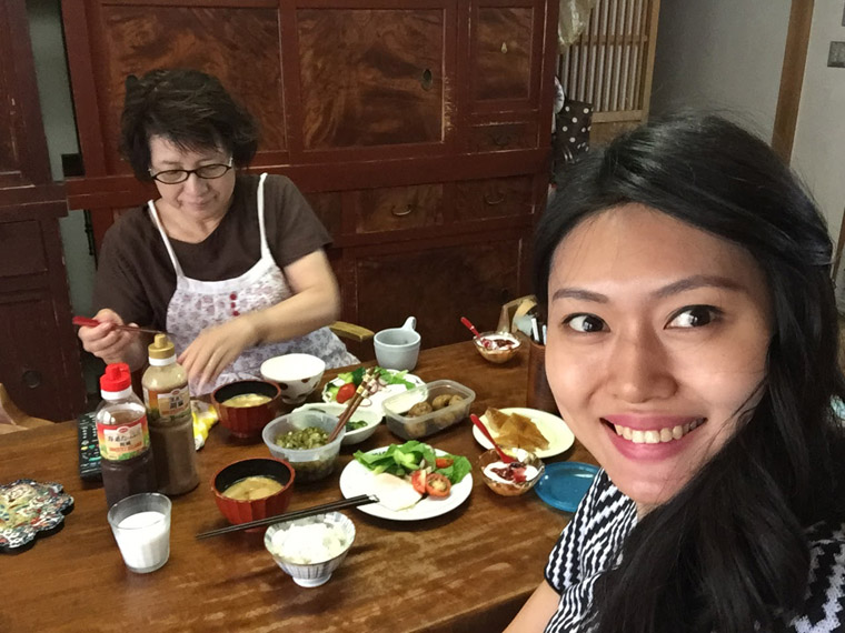 breakfast with okaasan at komatsu