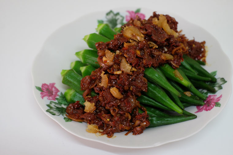 Okra Ladies Finger With Sambal Belacan New Malaysian Kitchen