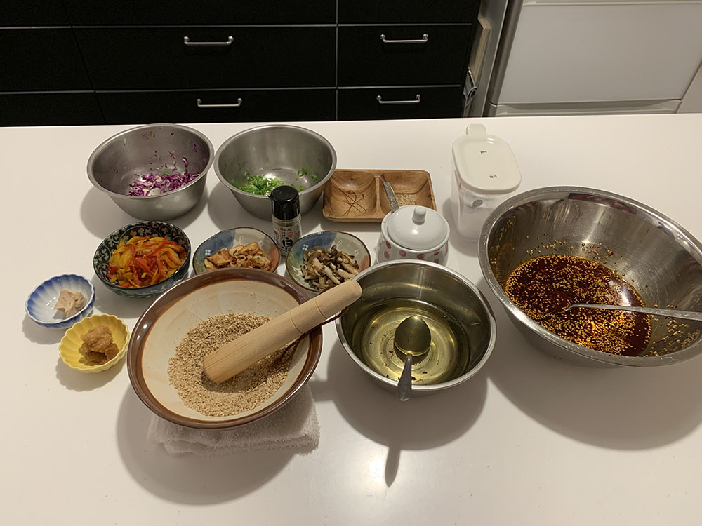 vegan ramen washo cooking ingredients