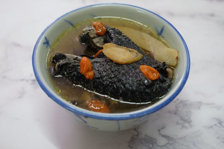 Black Chicken Herbal Soup with American Ginseng New Malaysian Kitchen